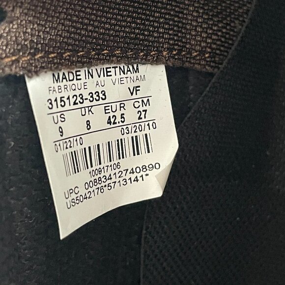 Nike AF-1 Custom Sneakers Mens Size 9 Brown Gucci Air Force 1 High 315123-333 - Picture 9 of 10